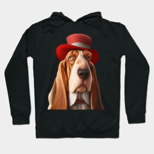 Dapper Basset Hound Hoodie